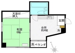 板橋パークサイドビル【4階】の間取り