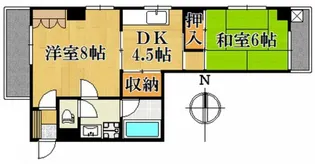 ロッコー銀山町グランドマンション【8階】の間取り