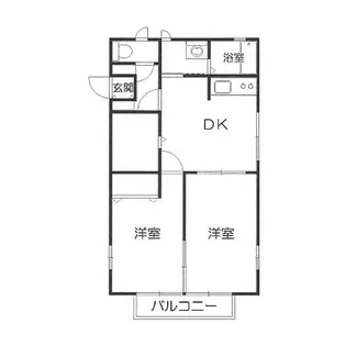 リトルフラット【2階】の間取り