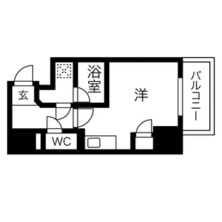 スクエア・アパートメント【6階】の間取り