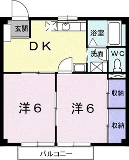 コンフォルターブルA【1階】の間取り