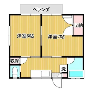 コーポ辰善【1階】の間取り