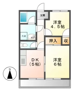YMパレス【2階】の間取り