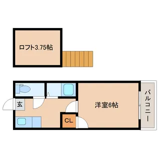 アメニティ東仙台A【1階】の間取り