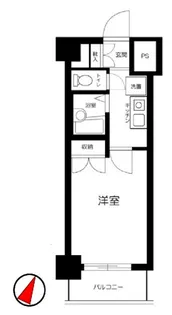スカイコート日本橋浜町【4階】の間取り