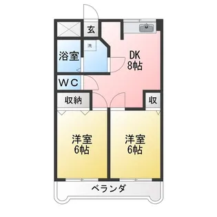 アドバンス132【2階】の間取り