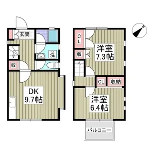 スクエア・アイB棟【1階】の間取り