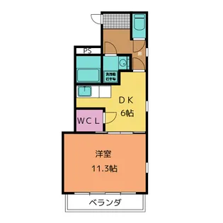 ボヌールI【1階】の間取り