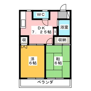レジデンスジュンI【2階】の間取り