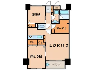 セレッソコ-ト住吉川公園【5階】の間取り