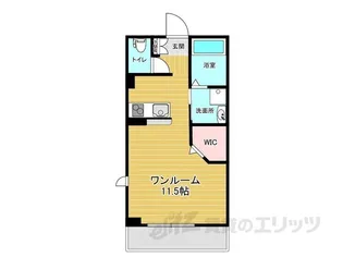 イストワール高宮【1階】の間取り