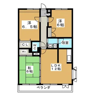 メゾンフィデール【2階】の間取り