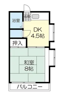 コーポ鶴ヶ谷【2階】の間取り