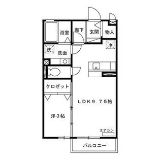 サンクレア I II III【1階】の間取り