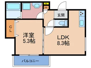 クリエオーレ長橋【2階】の間取り