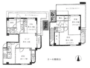 中銀第2小石川マンション【5階】の間取り