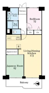 横浜スカイハイツ【7階】の間取り