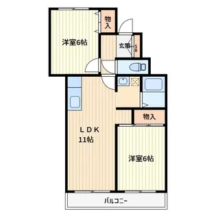 グランドゥール蕨NAGAI【3階】の間取り