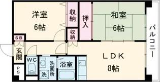 フレグランス大日【3階】の間取り