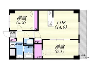 GROOVE上甲子園【4階】の間取り
