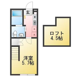 The FLAT淵野辺【1階】の間取り