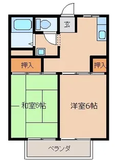 ハイツ青松【2階】の間取り