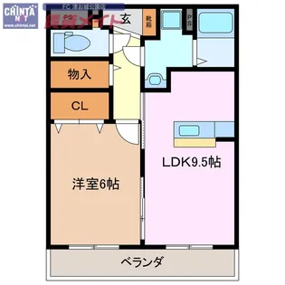 リオンドール桜橋【3階】の間取り