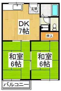 寿里マンション【2階】の間取り