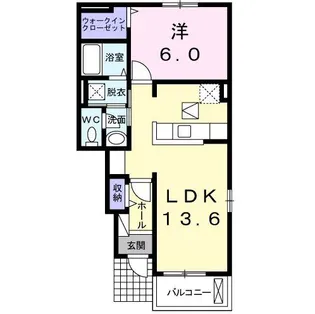 ロゼッタC【1階】の間取り