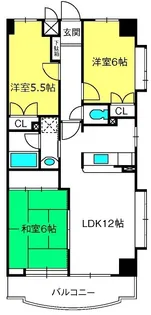 ヒルズ六本木弐番館【12階】の間取り
