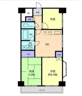 ドムスあざみ野【4階】の間取り