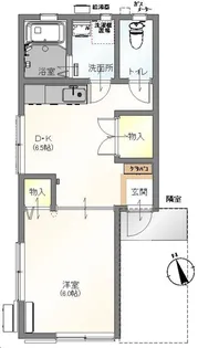 シルクハイツ1【1階】の間取り