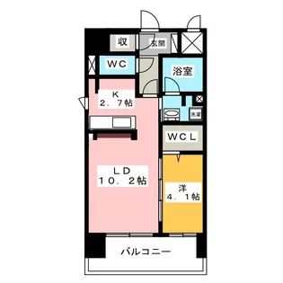 My Fair 尾頭橋【8階】の間取り