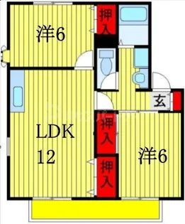 パレドエトワール【2階】の間取り