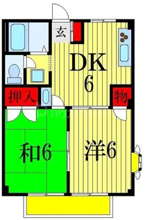 ビラエトワールB【1階】の間取り