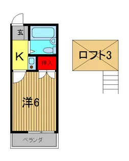 レオパレス西川口第15【1階】の間取り
