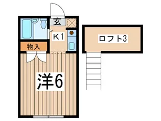 カスティル二宮A棟【1階】の間取り