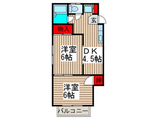 メゾン.ド.トキワ【2階】の間取り