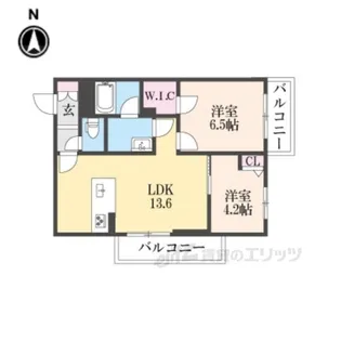 シャーメゾンディーノヴノー【2階】の間取り