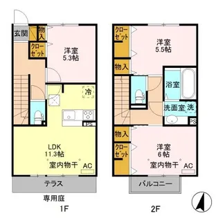 ラグレイト ハイツの間取り