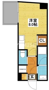 モンテスタイル鍛冶屋町【6階】の間取り