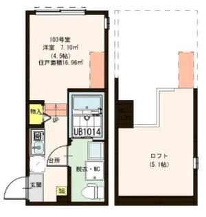 ハーモニーテラス北小岩IV【1階】の間取り