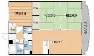 エクセル樋口【1階】の間取り