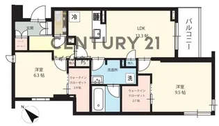 ノーブルヒル宮崎【3階】の間取り
