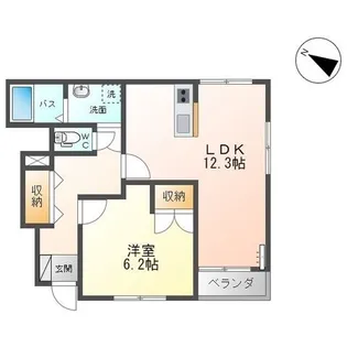 エスポアヒルズ【1階】の間取り