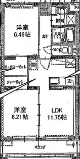 ラ・ルーチェ【1階】の間取り