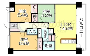 アメイズ国分ファミリエ【2階】の間取り