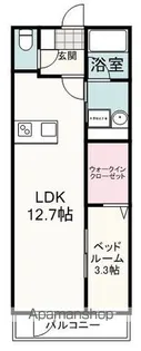 ルシェル東静岡【3階】の間取り