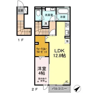 リュイソー【2階】の間取り
