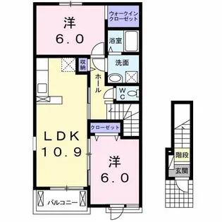 ボヌール上浦 A【2階】の間取り